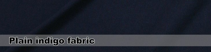 Plain indigo fabric