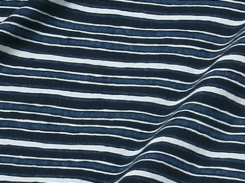 Japanese indigo-dyed fabric |  Edo motif - Graphic < Stripes >